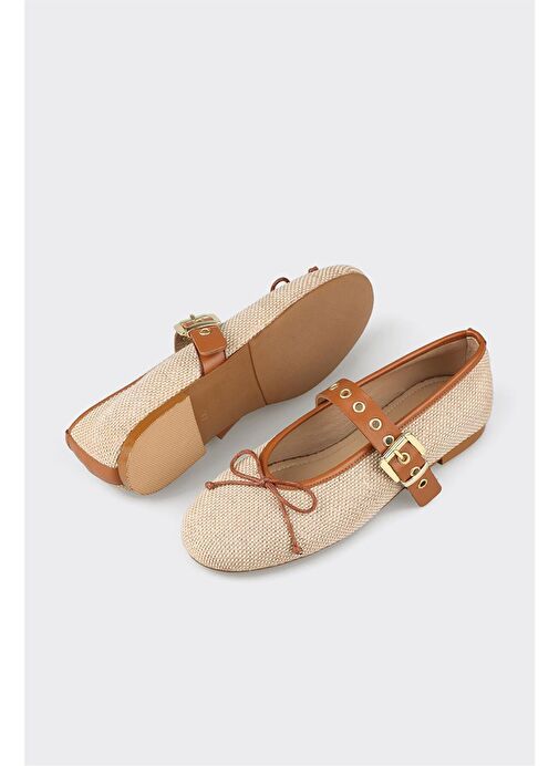 Bej Kadın Günlük Ayakkabı - Görsel 4