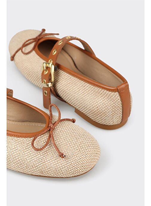 Bej Kadın Günlük Ayakkabı - Görsel 6