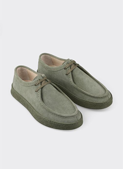 Yeşil Deri Erkek Spor Ayakkabı - Görsel 3