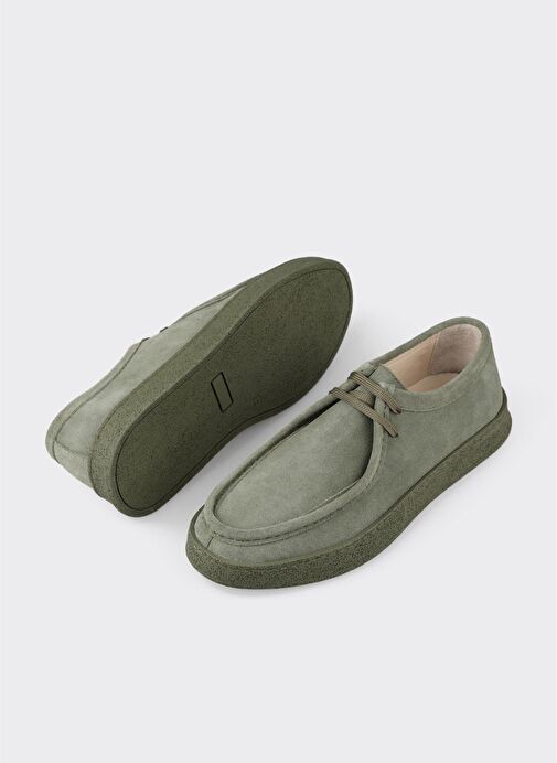 Yeşil Deri Erkek Spor Ayakkabı - Görsel 4