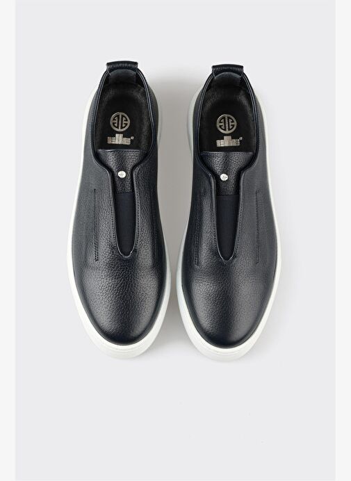 Lacivert Deri Erkek Günlük Ayakkabı - Görsel 8