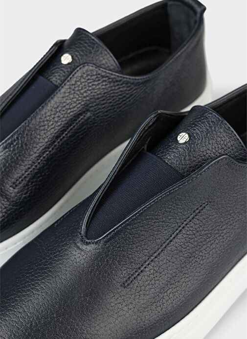 Lacivert Deri Erkek Günlük Ayakkabı - Görsel 6