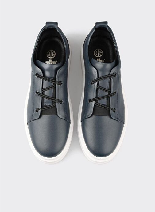 Lacivert Deri Erkek Günlük Ayakkabı - Görsel 2