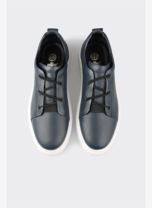 Lacivert Deri Erkek Günlük Ayakkabı - Görsel 8