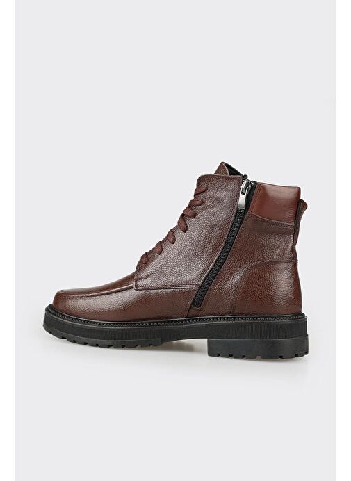 Kahve Deri Erkek Günlük Bot - Görsel 4