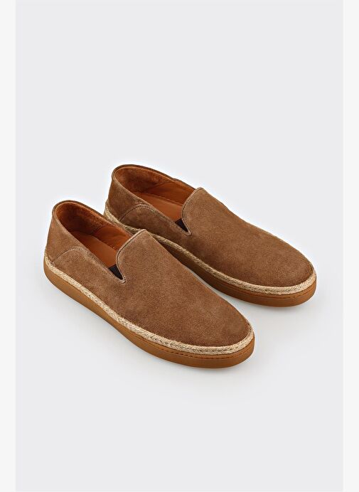 Taba Deri Erkek Günlük Ayakkabı - Görsel 5