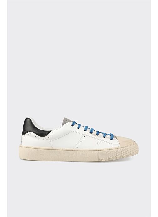 Siyah Deri Erkek Spor Ayakkabı - Görsel 5