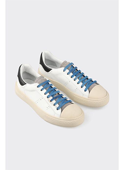 Siyah Deri Erkek Spor Ayakkabı - Görsel 2