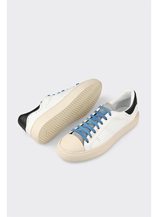 Siyah Deri Erkek Spor Ayakkabı - Görsel 6