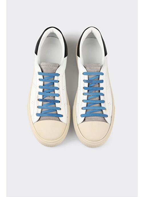 Siyah Deri Erkek Spor Ayakkabı - Görsel 8