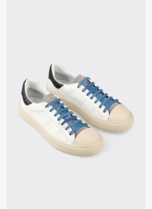 Siyah Deri Erkek Spor Ayakkabı - Görsel 4