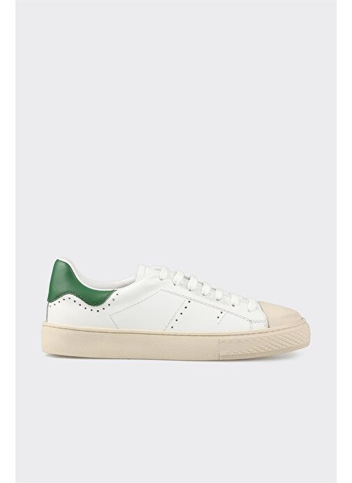 Yeşil Deri Erkek Spor Ayakkabı - Görsel 2