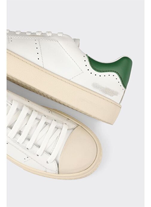 Yeşil Deri Erkek Spor Ayakkabı - Görsel 6