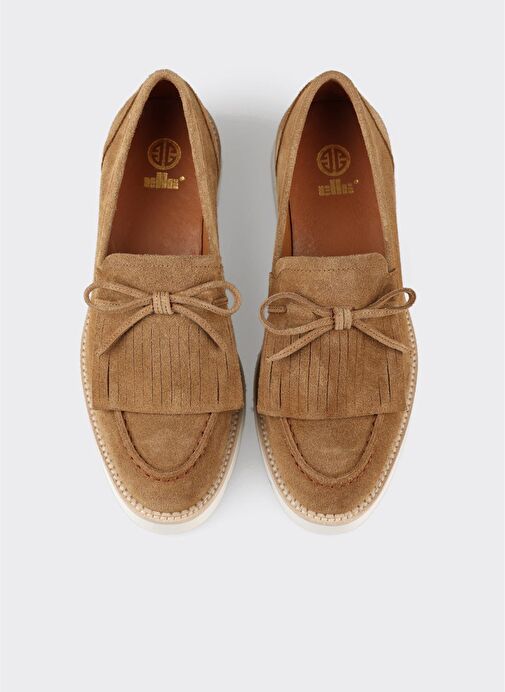 Taba Deri Kadın Günlük Ayakkabı - Görsel 7