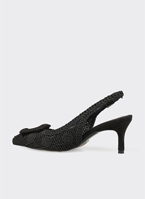 Siyah Kadın Topuklu Ayakkabı - Görsel 4