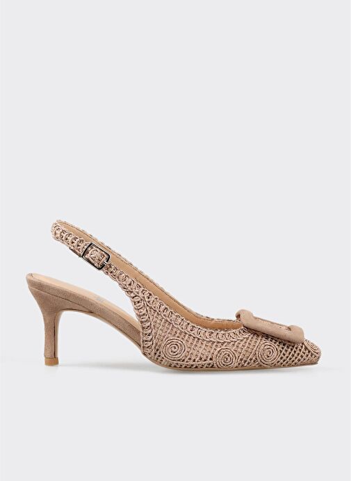 Naturel Kadın Topuklu Ayakkabı - Görsel 2