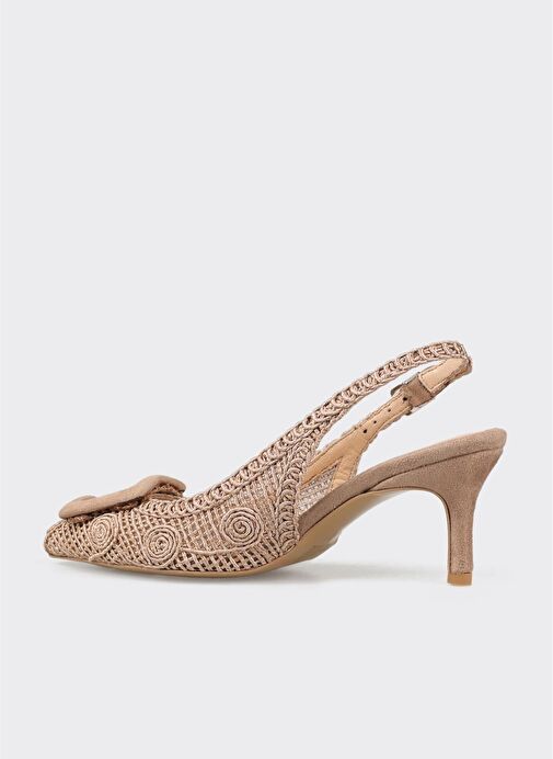 Naturel Kadın Topuklu Ayakkabı - Görsel 4