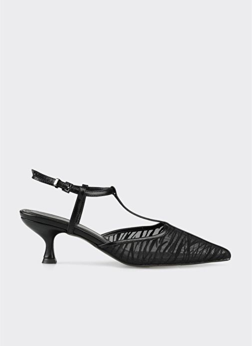Siyah Kadın Topuklu Ayakkabı - Görsel 2