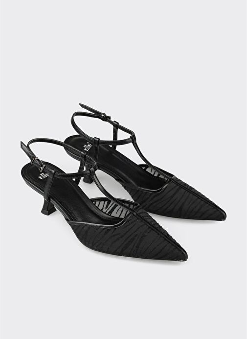 Siyah Kadın Topuklu Ayakkabı - Görsel 3