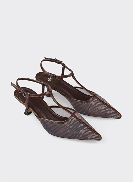 Kahve Kadın Topuklu Ayakkabı - Görsel 3