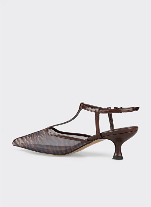 Kahve Kadın Topuklu Ayakkabı - Görsel 4