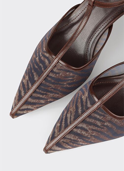 Kahve Kadın Topuklu Ayakkabı - Görsel 5