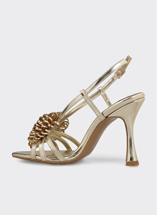 Gold Kadın Topuklu Sandalet - Görsel 4