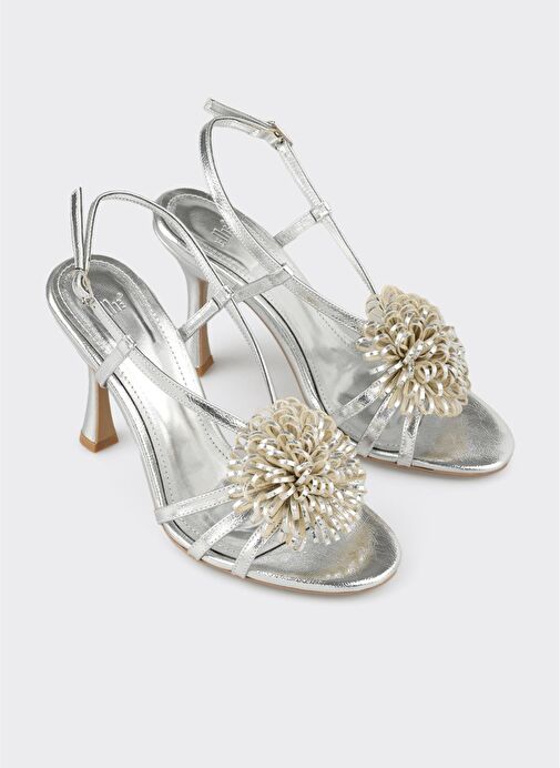 Lame Kadın Topuklu Sandalet - Görsel 3