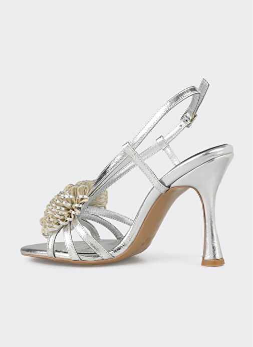 Lame Kadın Topuklu Sandalet - Görsel 4