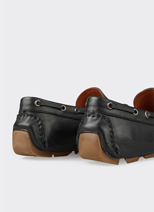 Siyah Deri Erkek Loafer - Görsel 6