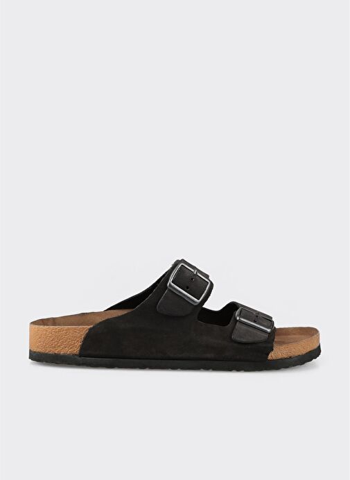 Siyah Deri Erkek Terlik - Görsel 2