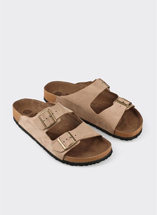 Vizon Deri Erkek Terlik - Görsel 3