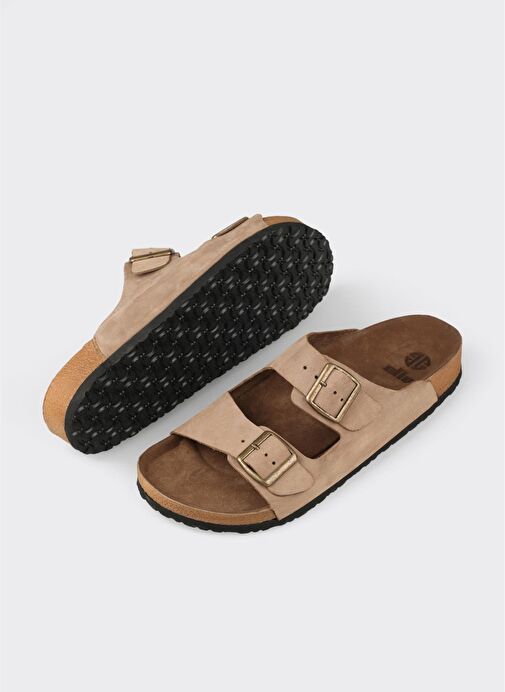 Vizon Deri Erkek Terlik - Görsel 4