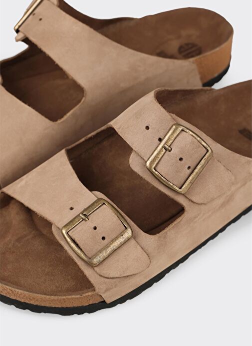 Vizon Deri Erkek Terlik - Görsel 6