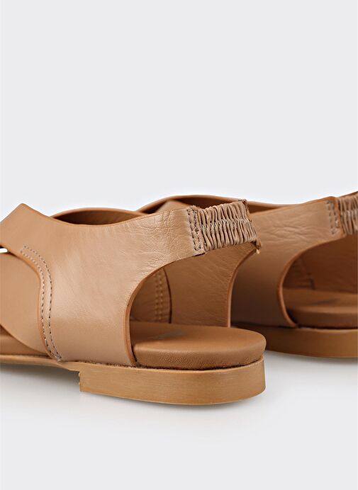 Taba Deri Kadın Günlük Ayakkabı - Görsel 6