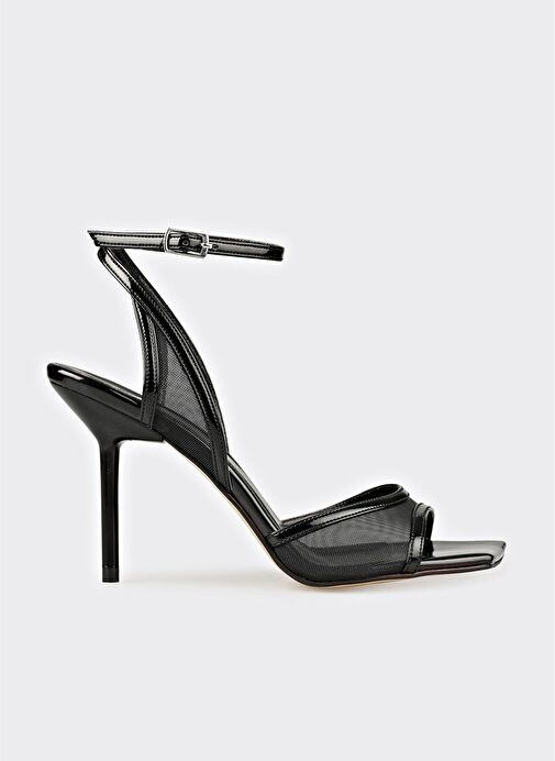 Siyah Kadın Topuklu Sandalet - Görsel 2