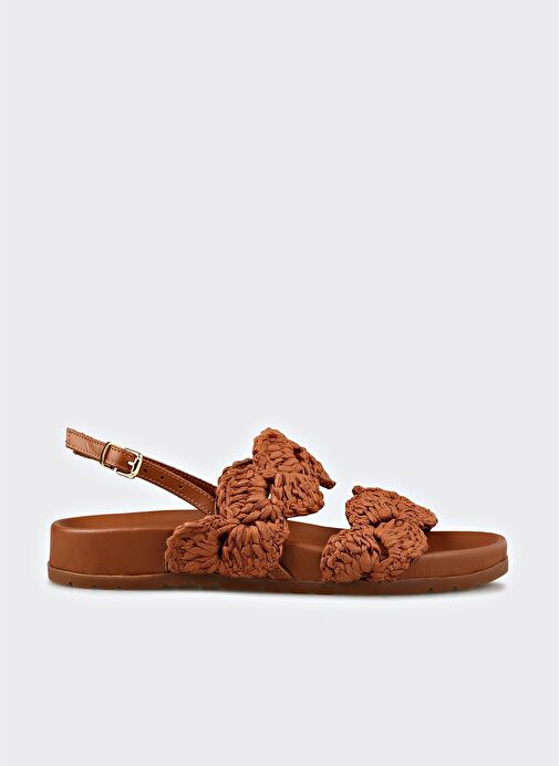 Taba Kadın Düz Sandalet - Görsel 2