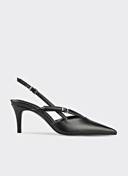 Siyah Kadın Topuklu Ayakkabı - Görsel 2