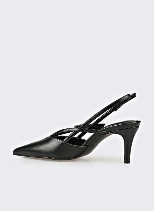 Siyah Kadın Topuklu Ayakkabı - Görsel 4