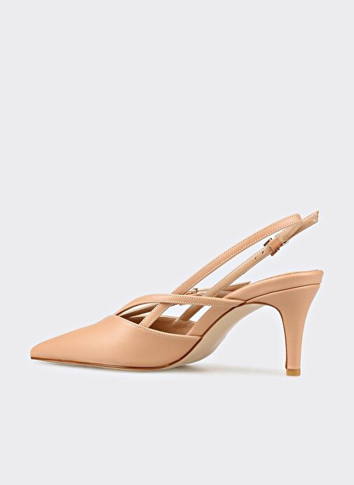 Naturel Kadın Topuklu Ayakkabı - Görsel 4