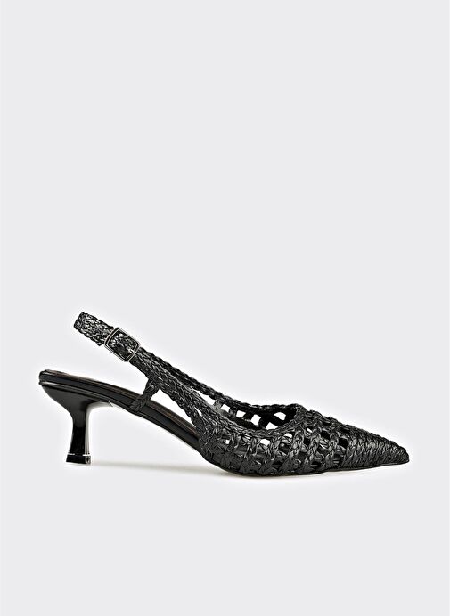 Siyah Kadın Topuklu Ayakkabı - Görsel 2