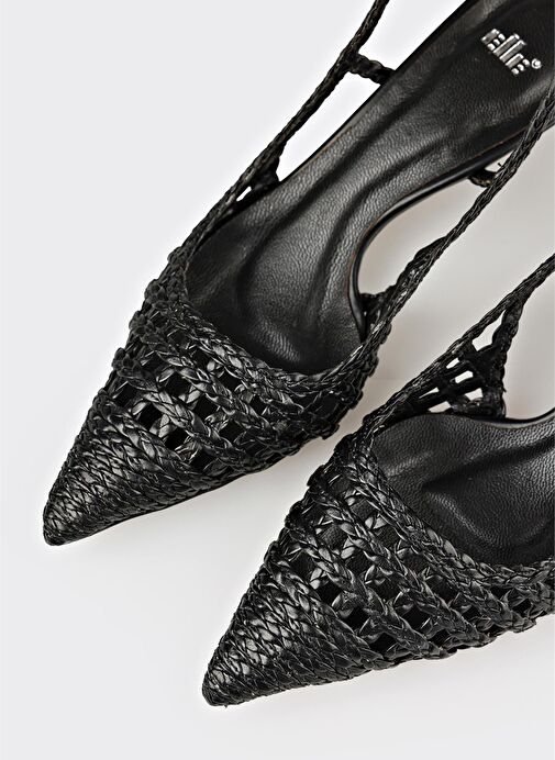 Siyah Kadın Topuklu Ayakkabı - Görsel 5