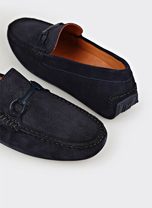 Lacivert Deri Erkek Günlük Ayakkabı - Görsel 6