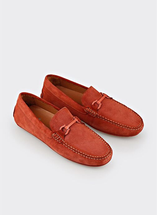 Turuncu Deri Erkek Günlük Ayakkabı - Görsel 3