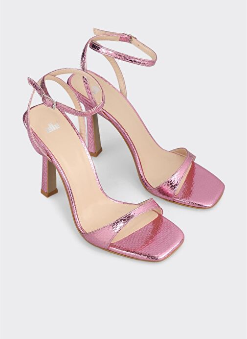 Lila Kadın Topuklu Sandalet - Görsel 3