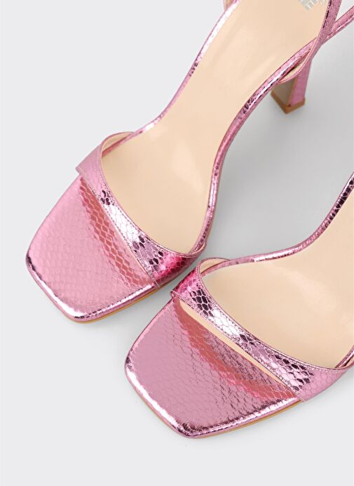 Lila Kadın Topuklu Sandalet - Görsel 5