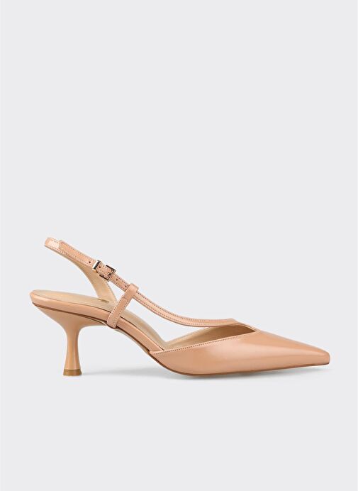 Bej Kadın Topuklu Ayakabı - Görsel 2