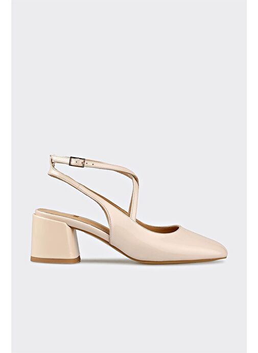Bej Kadın Topuklu Ayakkabı - Görsel 2