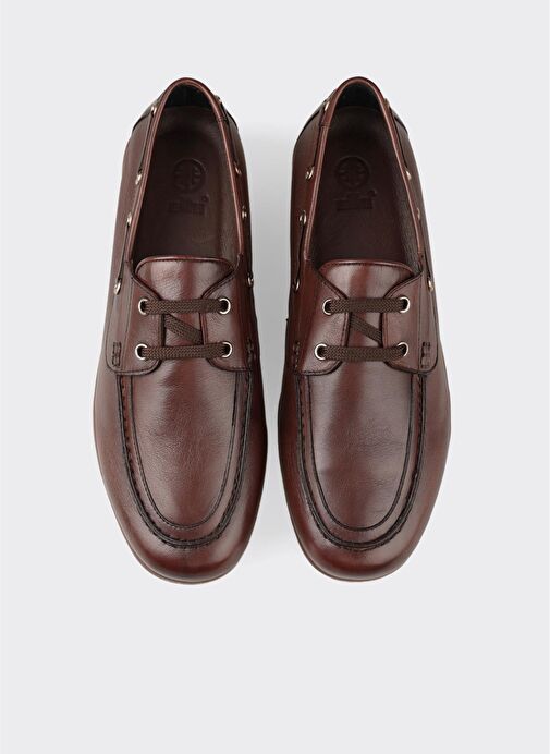 Kahve Deri Erkek Günlük Ayakkabı - Görsel 5