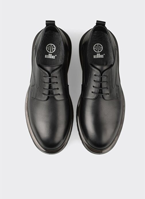 Siyah Deri Erkek Günlük Ayakkabı - Görsel 5